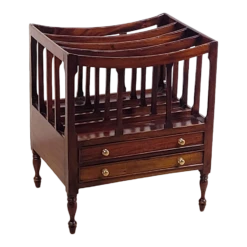 Regency Period Mahogany Canterbury, Circa 1820