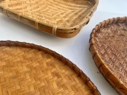 Round Graduated Natural Woven Wicker Rattan Winnowing Baskets- Set Of 3 -CHAIRISH Shop round graduated natural woven wicker rattan winnowing baskets set of 3 5907