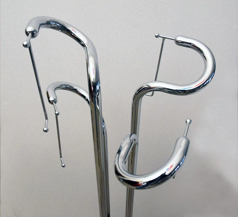 Sculpture Coat Hanger In Chromed Steel, 1970s 11 Sculpture Coat Hanger In Chromed Steel, 1970s - Image 9