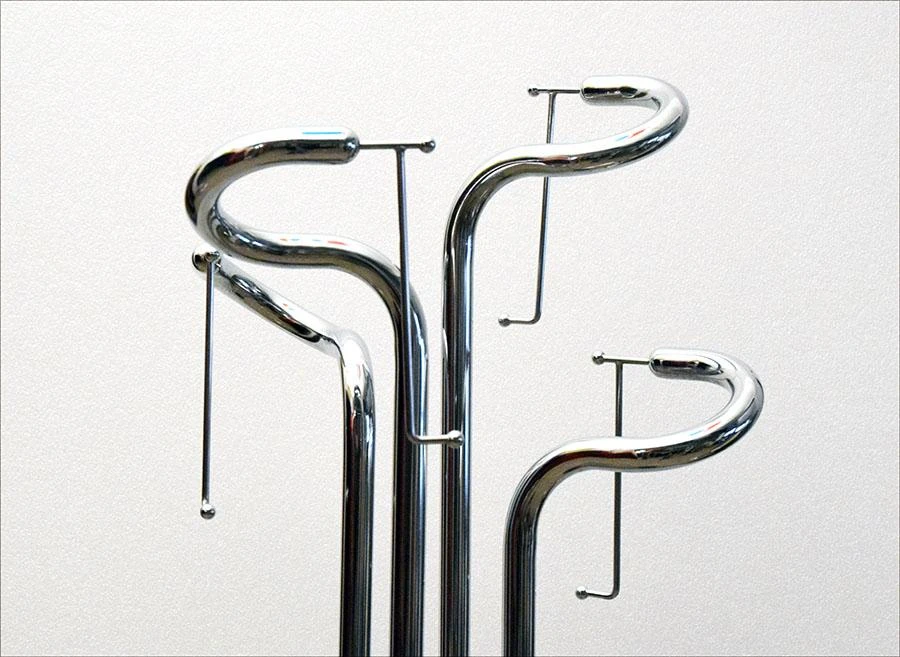 Sculpture Coat Hanger In Chromed Steel, 1970s 7 Sculpture Coat Hanger In Chromed Steel, 1970s - Image 5