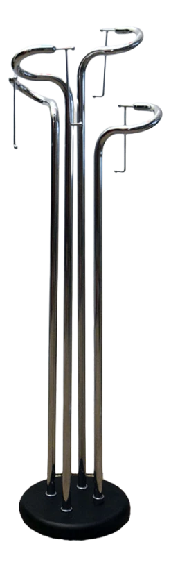Sculpture Coat Hanger In Chromed Steel, 1970s