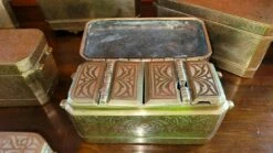Set Of 6 Mindanao Brass Silver Betel Boxes, Philippines -CHAIRISH Shop set of 6 mindanao brass silver betel boxes philippines 4620