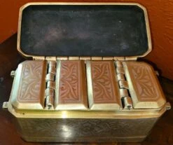 Set Of 6 Mindanao Brass Silver Betel Boxes, Philippines -CHAIRISH Shop set of 6 mindanao brass silver betel boxes philippines 8760
