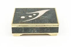 Sigi Pieneda Brass, Rosewood,Silver, Sodalite, Turquoise Crushed Stone Hinged Box MCM -CHAIRISH Shop sigi pieneda brass rosewoodsilver sodalite turquoise crushed stone hinged box mcm 5584