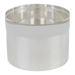 Silver Plate And Lucite Round Box By Debladis, Paris