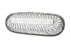 Silver Woven Metal Basket -CHAIRISH Shop silver woven metal basket 5040
