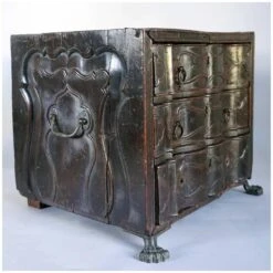 Small Indo-portuguese Rosewood Miniature Chest Of Drawers Table-top Box -CHAIRISH Shop small indo portuguese rosewood miniature chest of drawers table top box 8630