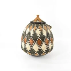 South African Contemporary Lidded Basket -CHAIRISH Shop south african contemporary lidded basket 7185