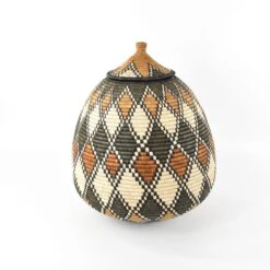 South African Contemporary Lidded Basket -CHAIRISH Shop south african contemporary lidded basket 9743