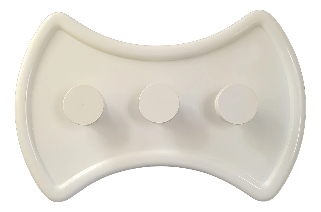 Space Age Wall Coat Rack In Moulded Plastic, 1970s 3 Space Age Wall Coat Rack In Moulded Plastic, 1970s