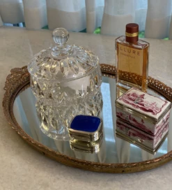 Sterling Silver Italian Trinket Box With Blue Enamel Top -CHAIRISH Shop sterling silver italian trinket box with blue enamel top 0229