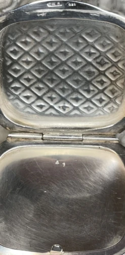 Sterling Silver Italian Trinket Box With Blue Enamel Top -CHAIRISH Shop sterling silver italian trinket box with blue enamel top 9967