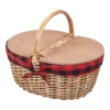 The Country Picnic Basket With Red & Black Liner