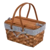 The Kansas Picnic Basket With Navy & White Liner -CHAIRISH Shop the kansas picnic basket with navy and white liner 4632