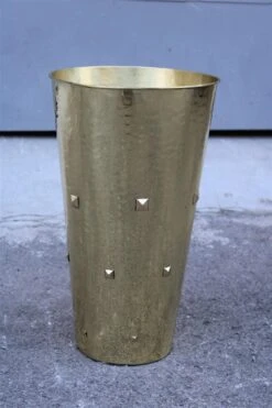 Umbrella Stand In Solid Hammered Brass, Italy, 1950s -CHAIRISH Shop umbrella stand in solid hammered brass italy 1950s 3659