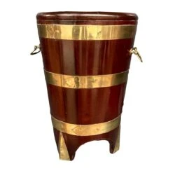 Victorian Mahogany And Brass Bound Peat Bucket -CHAIRISH Shop victorian mahogany and brass bound peat bucket 4293