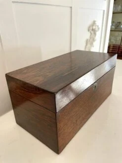 Victorian Rosewood Tea Caddy, 1860a 12 Victorian Rosewood Tea Caddy, 1860a -CHAIRISH Shop victorian rosewood tea caddy 1860a 9421