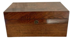Victorian Rosewood Tea Caddy, 1860a