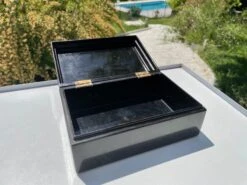 Vietnamese Black And Orange Box In Lacquered Wood -CHAIRISH Shop vietnamese black and orange box in lacquered wood 5795