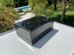 Vietnamese Black And Orange Box In Lacquered Wood -CHAIRISH Shop vietnamese black and orange box in lacquered wood 6186