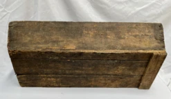 Vintage 1930s French Wine/Champagne Shallow Wood Market Crate -CHAIRISH Shop vintage 1930s french winechampagne shallow wood market crate 7850