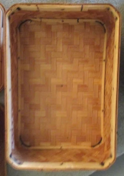 Vintage 1946 Occupied Japan Stacking Bamboo Lunch Picnic Basket -CHAIRISH Shop vintage 1946 occupied japan stacking bamboo lunch picnic basket 6269