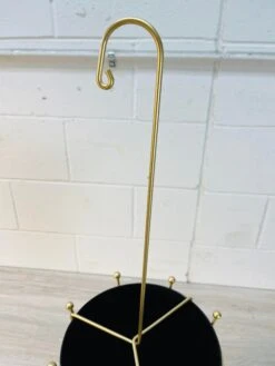 Vintage 1950s Black & Gold Metal Umbrella Stand -CHAIRISH Shop vintage 1950s black and gold metal umbrella stand 1532