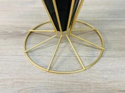 Vintage 1950s Black & Gold Metal Umbrella Stand -CHAIRISH Shop vintage 1950s black and gold metal umbrella stand 2788