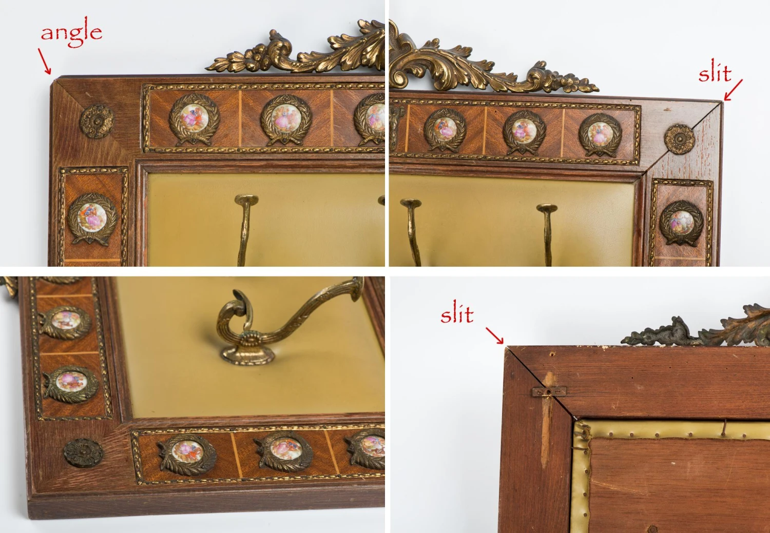 Vintage 1950s Spanish Brass Wood Coat Rack Stand 10 Vintage 1950s Spanish Brass Wood Coat Rack Stand - Image 8