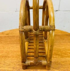 Vintage 1960s Arched Rattan Magazine Rack -CHAIRISH Shop vintage 1960s arched rattan magazine rack 7553