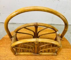 Vintage 1960s Arched Rattan Magazine Rack -CHAIRISH Shop vintage 1960s arched rattan magazine rack 7598