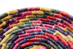 Vintage 1980s Rainbow Woven Basket -CHAIRISH Shop vintage 1980s rainbow woven basket 9925