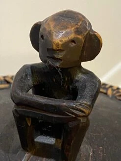 Vintage 19th Century Asian Woven Rattan Bamboo Storage Basket W/Lid And Monkey Detail -CHAIRISH Shop vintage 19th century asian woven rattan bamboo storage basket wlid and monkey detail 0490