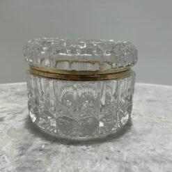 Vintage 5” Crystal Lidded Trinket Jewelry Box 15 Vintage 5” Crystal Lidded Trinket Jewelry Box -CHAIRISH Shop vintage 5 crystal lidded trinket jewelry box 1273