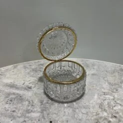 Vintage 5” Crystal Lidded Trinket Jewelry Box 12 Vintage 5” Crystal Lidded Trinket Jewelry Box -CHAIRISH Shop vintage 5 crystal lidded trinket jewelry box 8444
