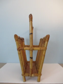 Vintage Bamboo And Rattan Magazine Rack -CHAIRISH Shop vintage bamboo and rattan magazine rack 2759