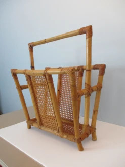 Vintage Bamboo And Rattan Magazine Rack -CHAIRISH Shop vintage bamboo and rattan magazine rack 4407