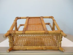 Vintage Bamboo And Rattan Magazine Rack -CHAIRISH Shop vintage bamboo and rattan magazine rack 6071