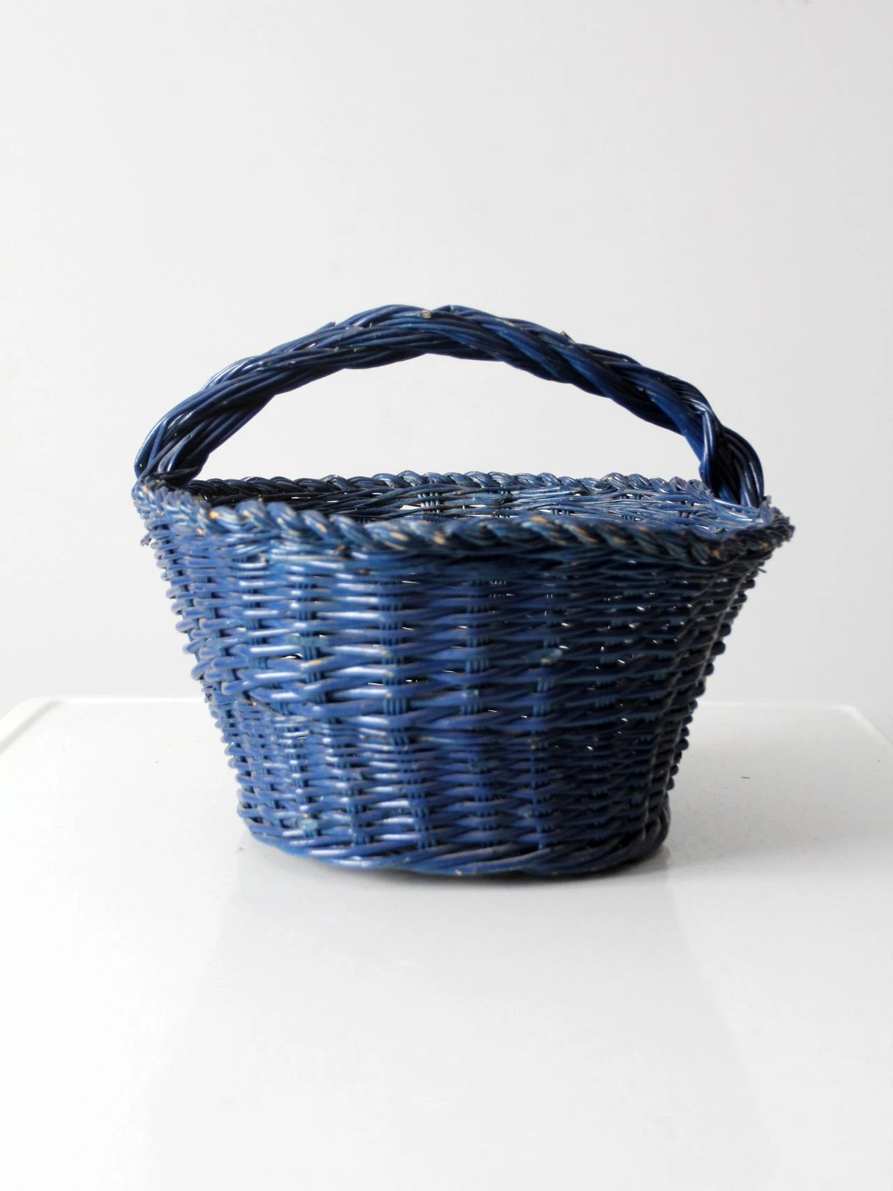 Vintage Blue Harvest Basket 5 Vintage Blue Harvest Basket - Image 3