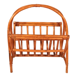 Vintage Boho Chic Bamboo Magazine Rack