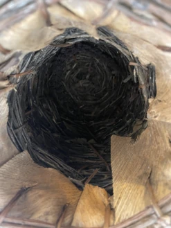 Vintage Boho Coconut Husk & Twig Rustic Large Hand Crafted Basket -CHAIRISH Shop vintage boho coconut husk and twig rustic large hand crafted basket 4389