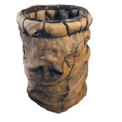 Vintage Boho Coconut Husk & Twig Rustic Large Hand Crafted Basket -CHAIRISH Shop vintage boho coconut husk and twig rustic large hand crafted basket 6324