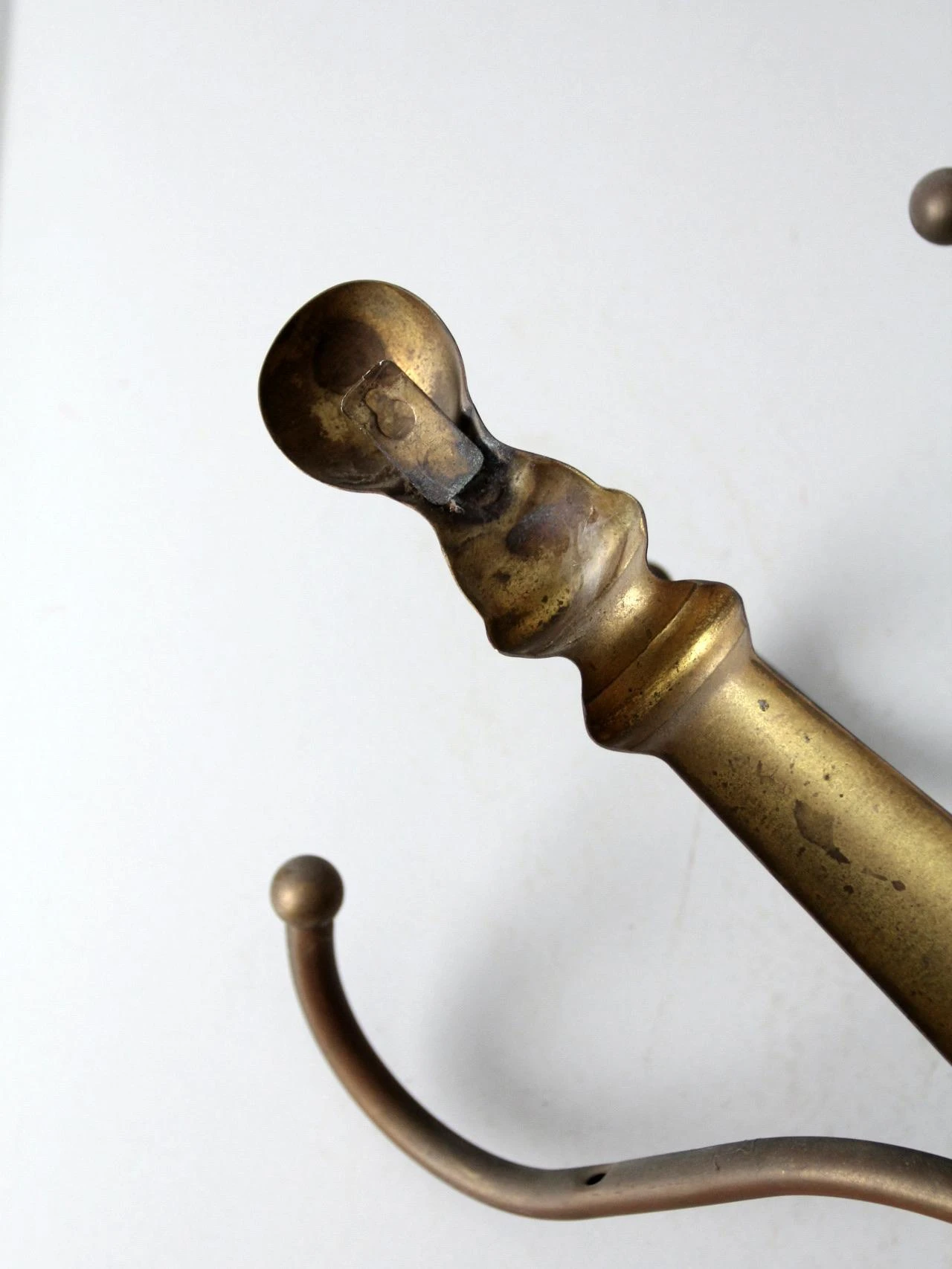 Vintage Brass Hanging Coat Rack 12 Vintage Brass Hanging Coat Rack - Image 10