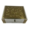Vintage Brass Plated Silver Lined Box