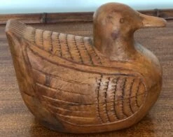 Vintage Carved Teak Wood Duck Box -CHAIRISH Shop vintage carved teak wood duck box 8016