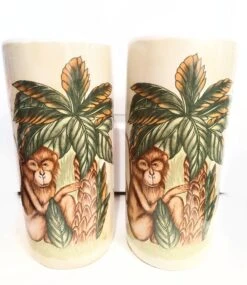 Vintage Ceramic Palm Beach Regency Tropical Monkey Palm Tree Umbrella Stand Holder -CHAIRISH Shop vintage ceramic palm beach regency tropical monkey palm tree umbrella stand holder 3232