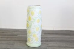 Vintage Ceramic Umbrella Stand With Floral Motif -CHAIRISH Shop vintage ceramic umbrella stand with floral motif 0044