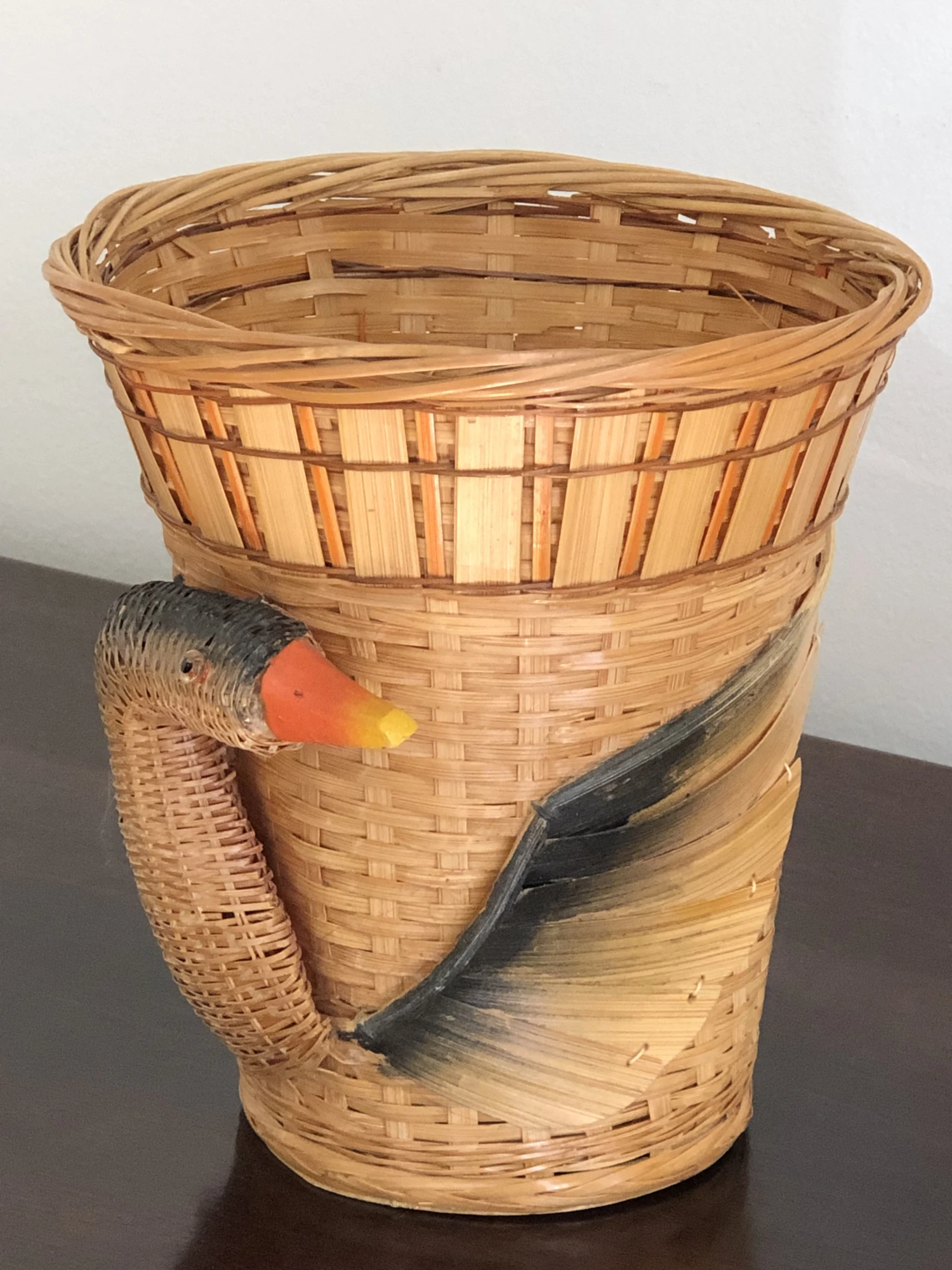 Vintage Chinese Black Swan Planter Basket 4 Vintage Chinese Black Swan Planter Basket - Image 2