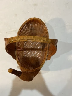 Vintage Chinese Rattan Goose Basket -CHAIRISH Shop vintage chinese rattan goose basket 2184