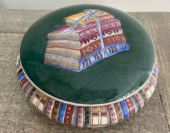 Vintage Chinoiserie Porcelain Covered Trinket Box -CHAIRISH Shop vintage chinoiserie porcelain covered trinket box 4186